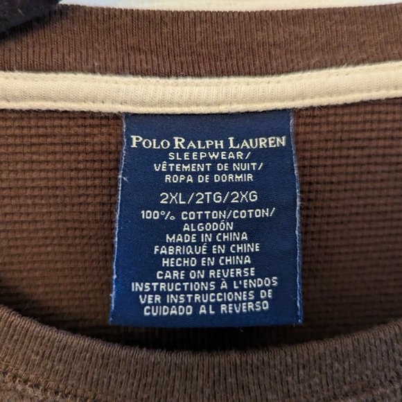 Two (2) Men's Polo Ralph Lauren Sleepwear Tops - Picture 5 of 7